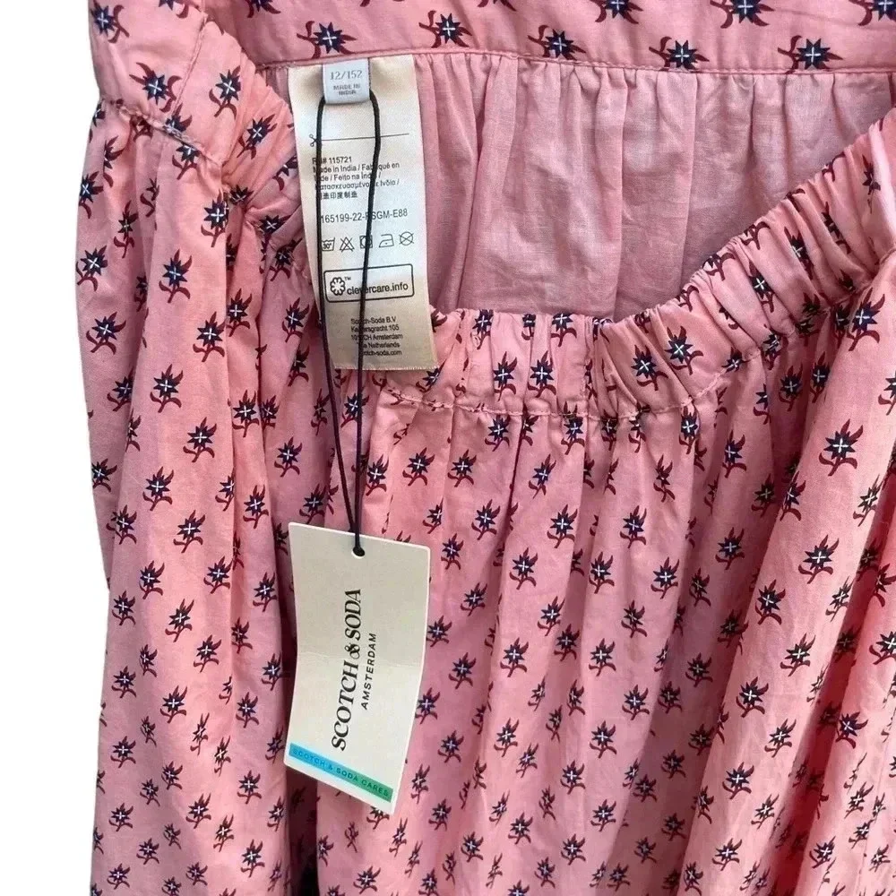 Scotch & Soda Girls Apron Dress NWT Ruffles Bows